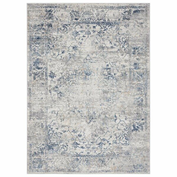 United Weavers Of America Austin Clark Blue Area Rectangle Rug, 5 ft. 3 in. x 7 ft. 2 in. 4540 20460 58